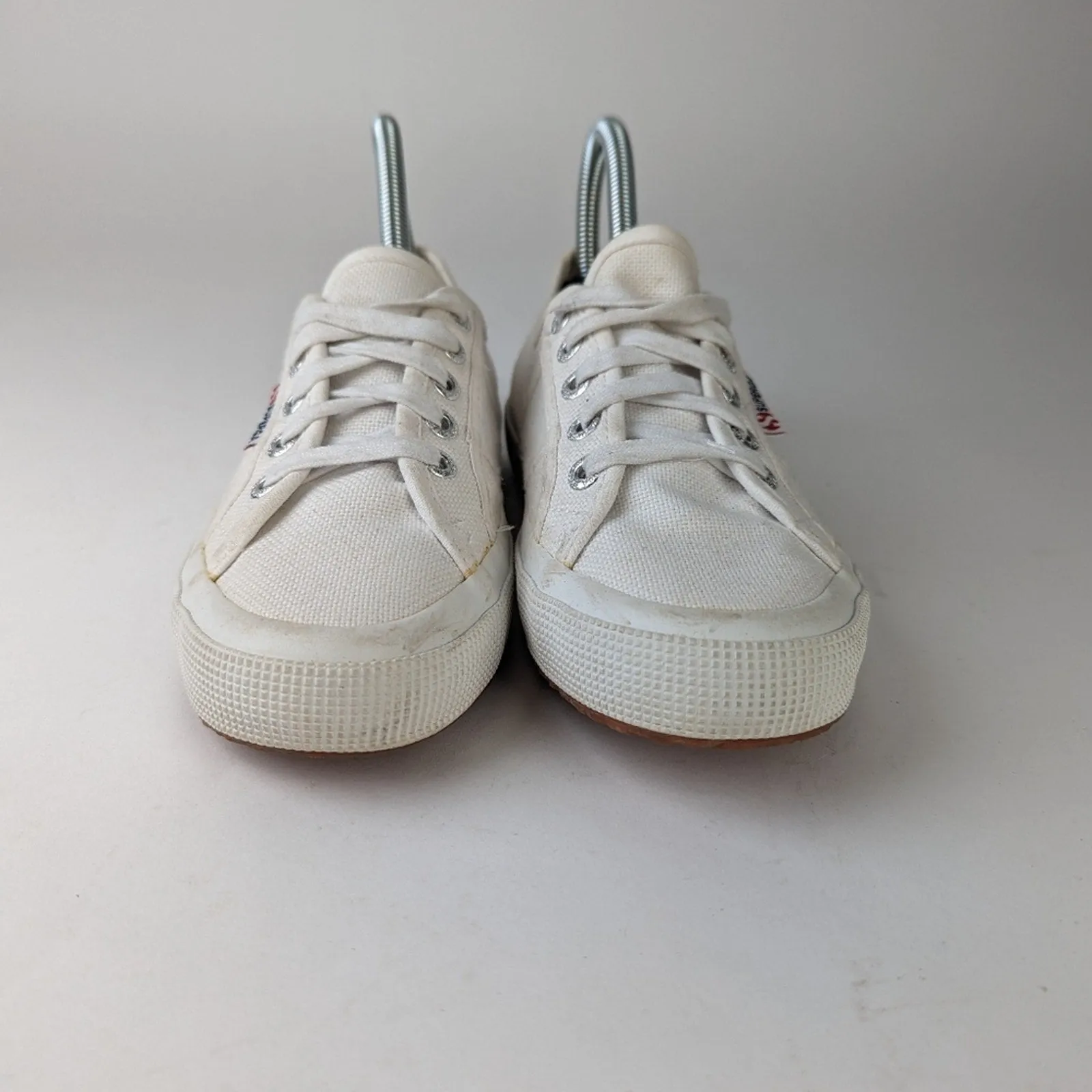 Superga Classic White Lace Up - 6