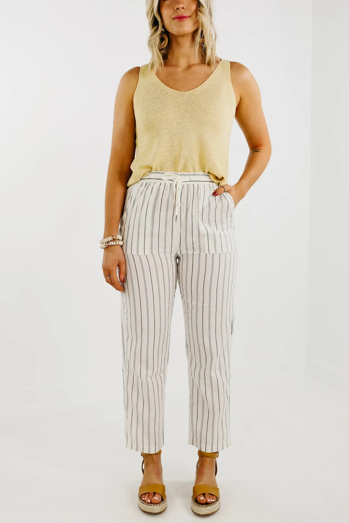 The Daniel Striped Linen Pants - FINAL SALE