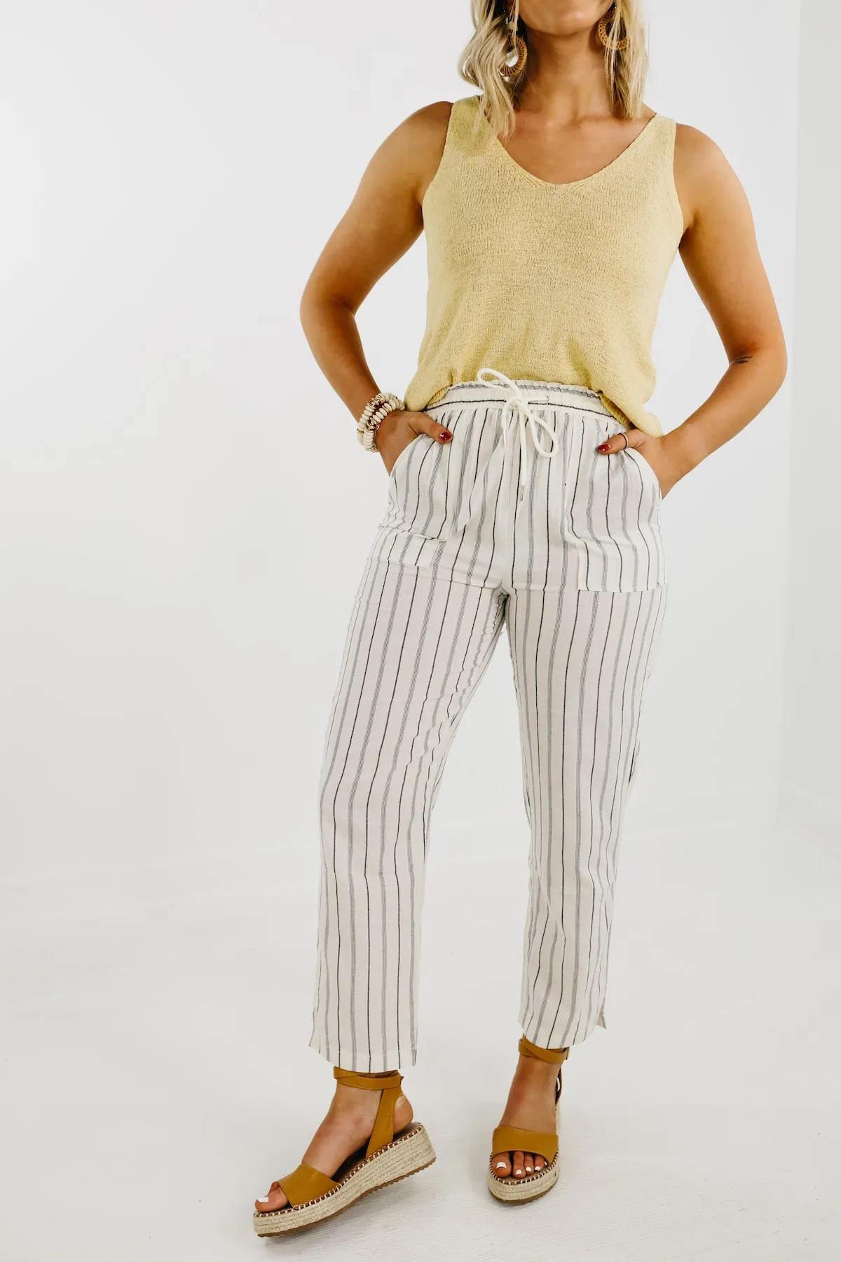 The Daniel Striped Linen Pants - FINAL SALE