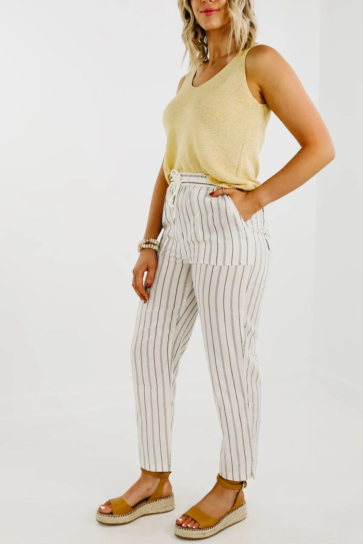 The Daniel Striped Linen Pants - FINAL SALE