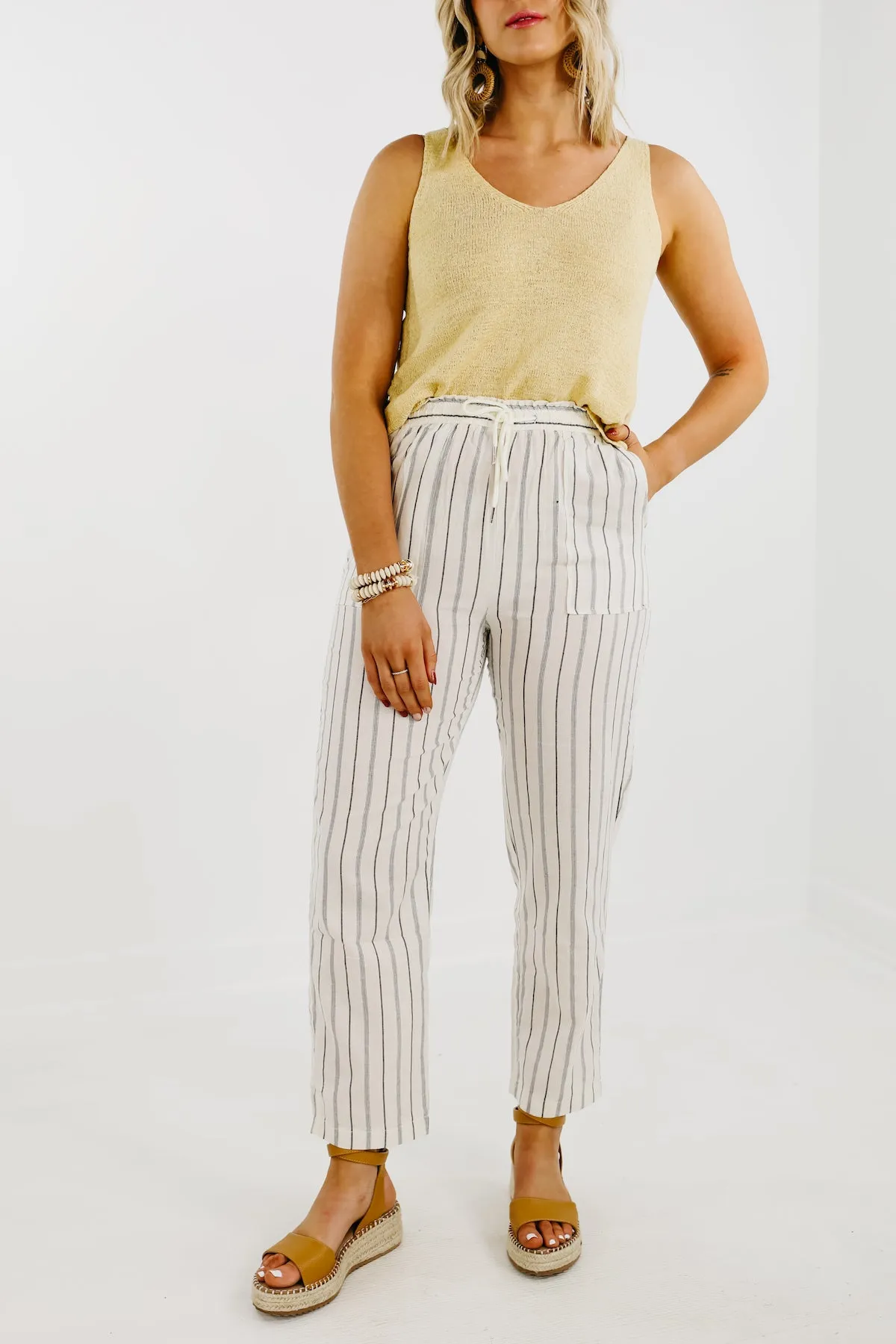 The Daniel Striped Linen Pants - FINAL SALE