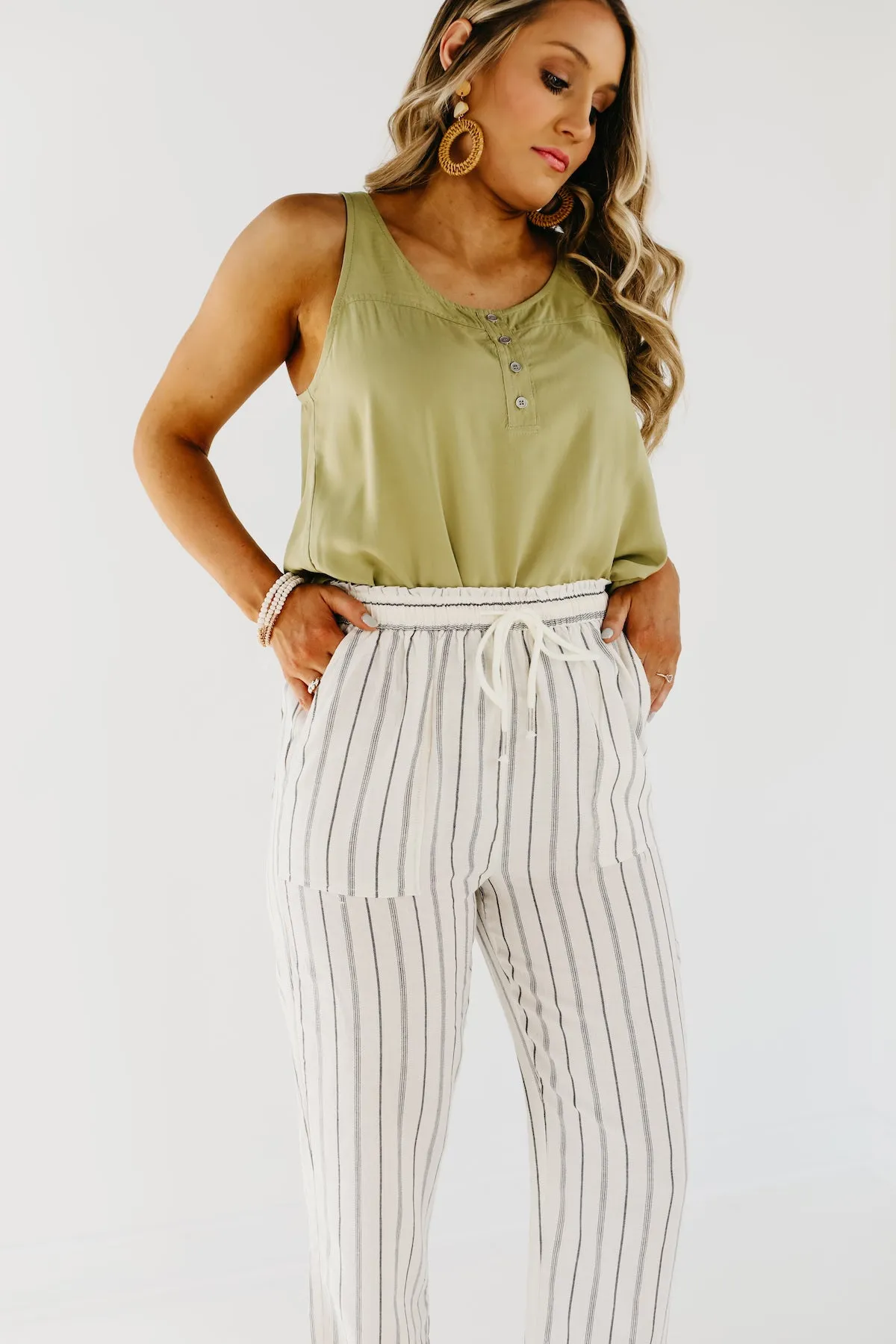 The Daniel Striped Linen Pants - FINAL SALE