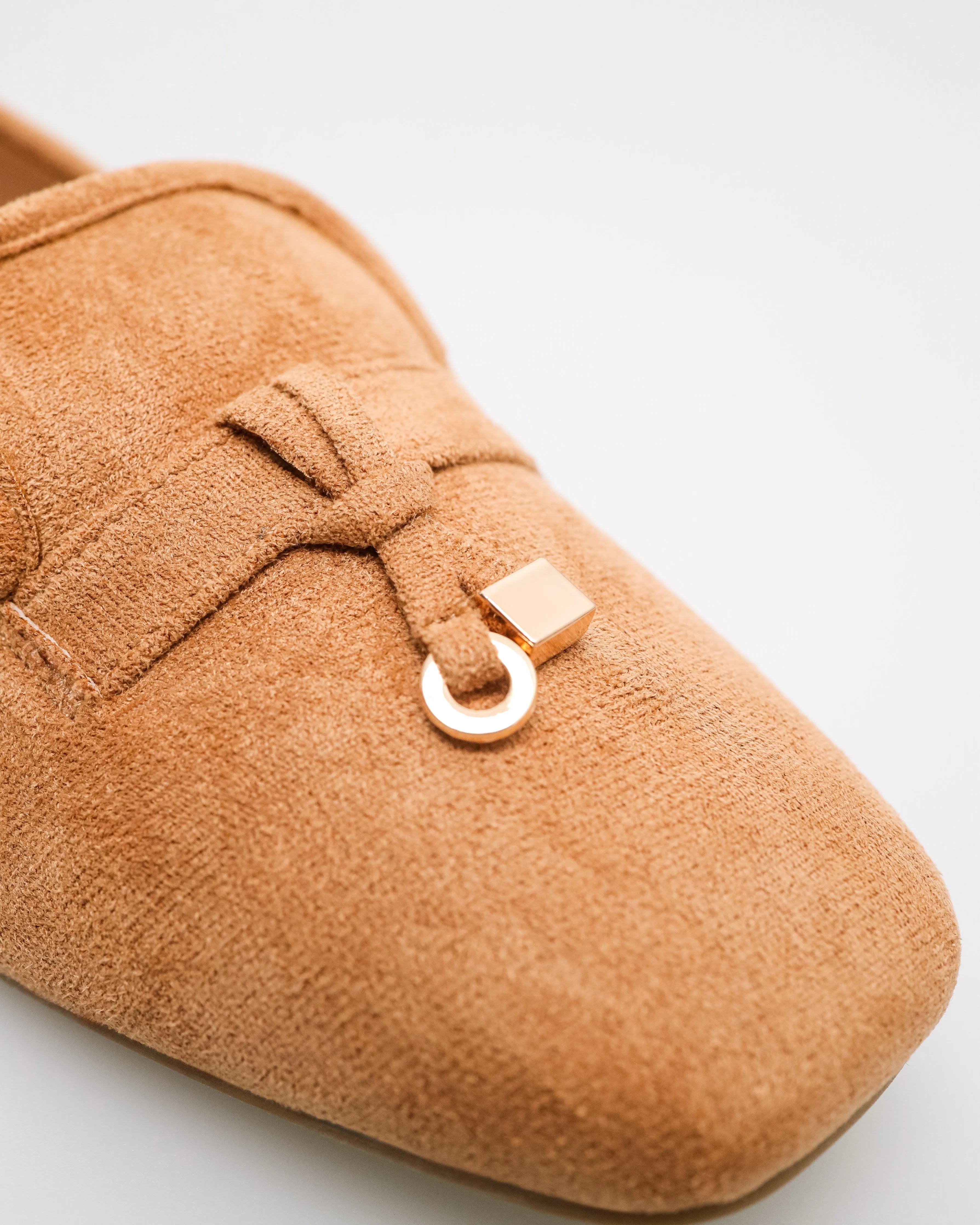 Tomaz YX227 Ladies Knot Flats Moccasin (Camel)