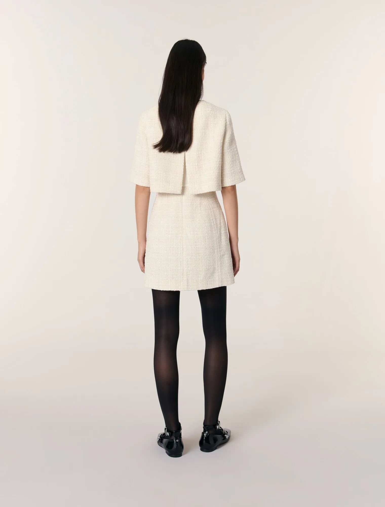 Tweed 2-in-1 short dress