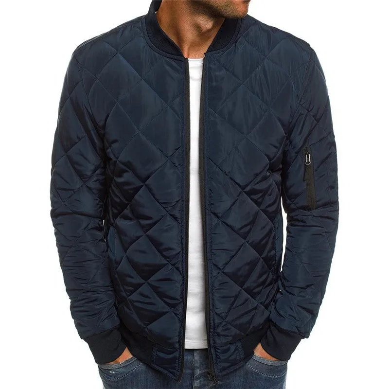Urban Casual Solid Color Winter Jacket
