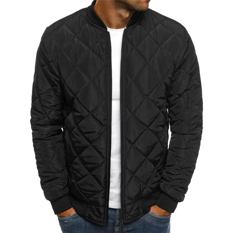 Urban Casual Solid Color Winter Jacket