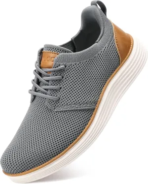 VILOCY Boy's Slip On Casual Dress Sneaker Hands Free Fashion Shoes Comfortable Oxfords Mesh Tennis Breathable School Uniform Formal Church Shoes(Little Kid/Big Kid)