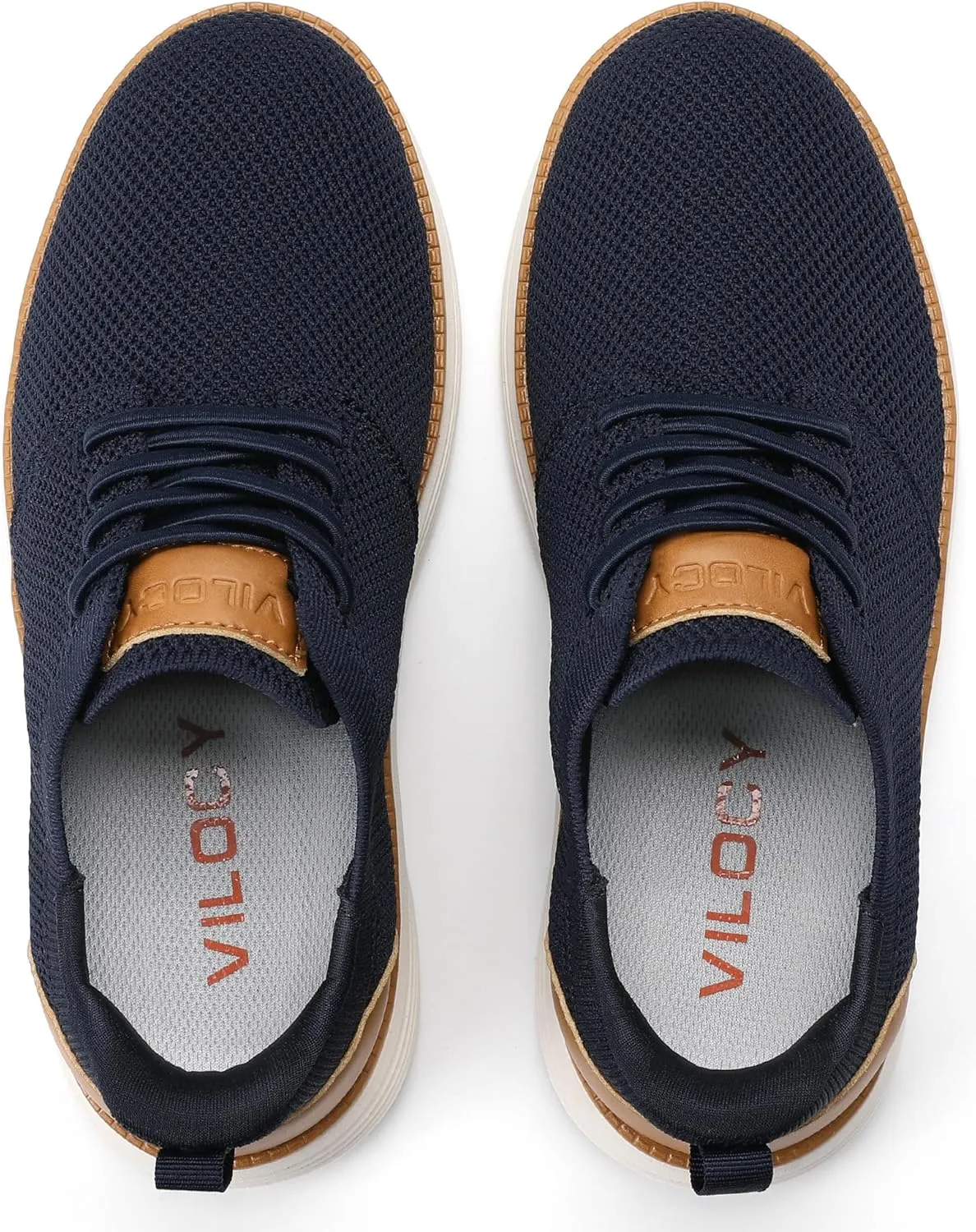 VILOCY Boy's Slip On Casual Dress Sneaker Hands Free Fashion Shoes Comfortable Oxfords Mesh Tennis Breathable School Uniform Formal Church Shoes(Little Kid/Big Kid)