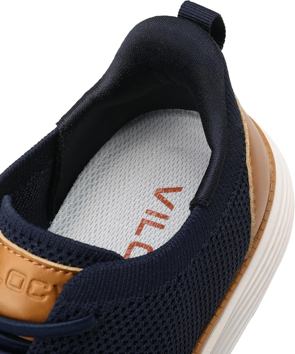 VILOCY Boy's Slip On Casual Dress Sneaker Hands Free Fashion Shoes Comfortable Oxfords Mesh Tennis Breathable School Uniform Formal Church Shoes(Little Kid/Big Kid)