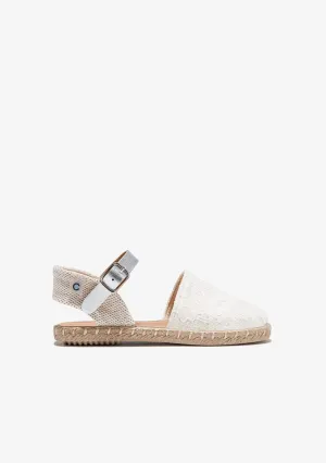 White Embrodery Espadrilles