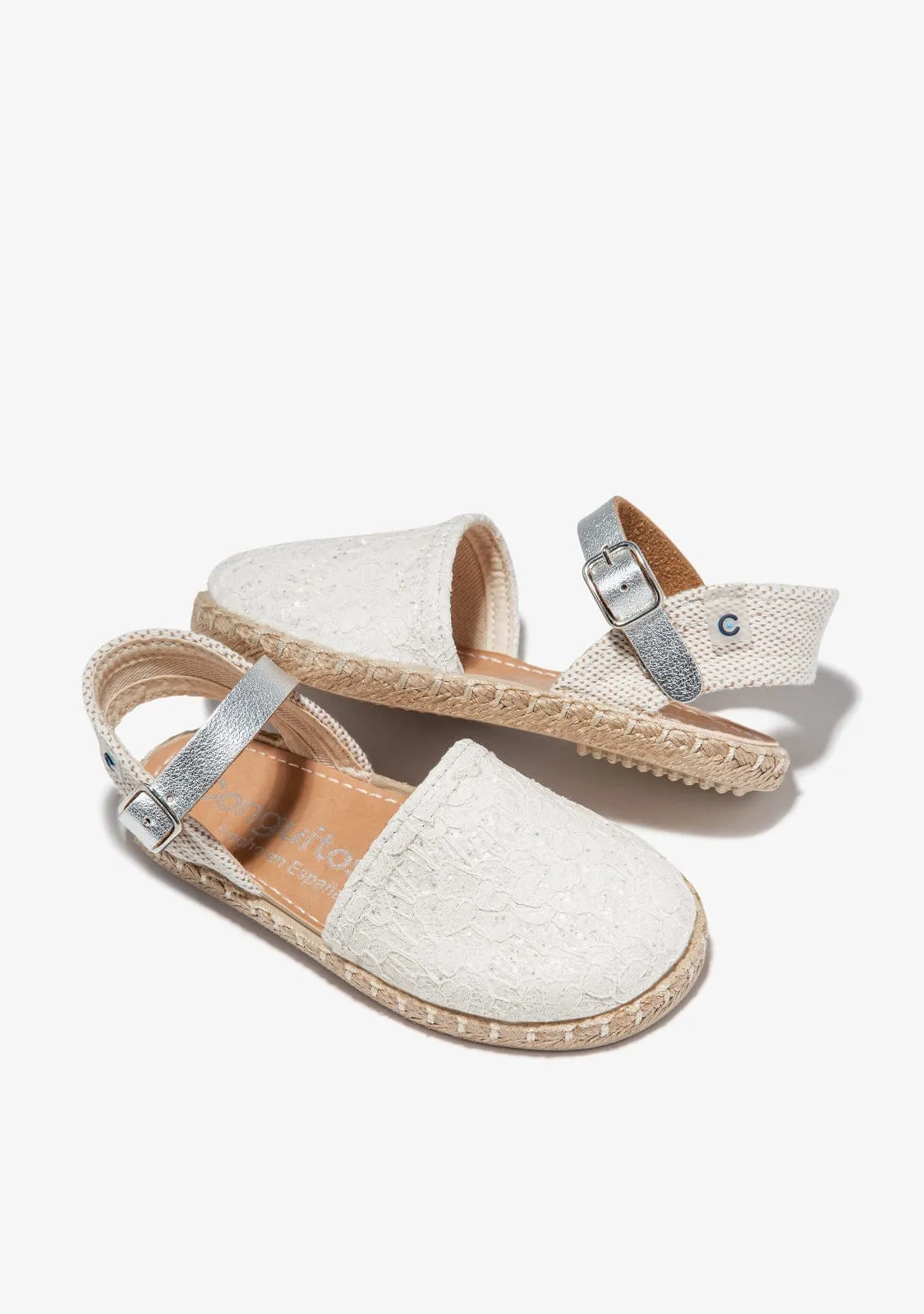 White Embrodery Espadrilles