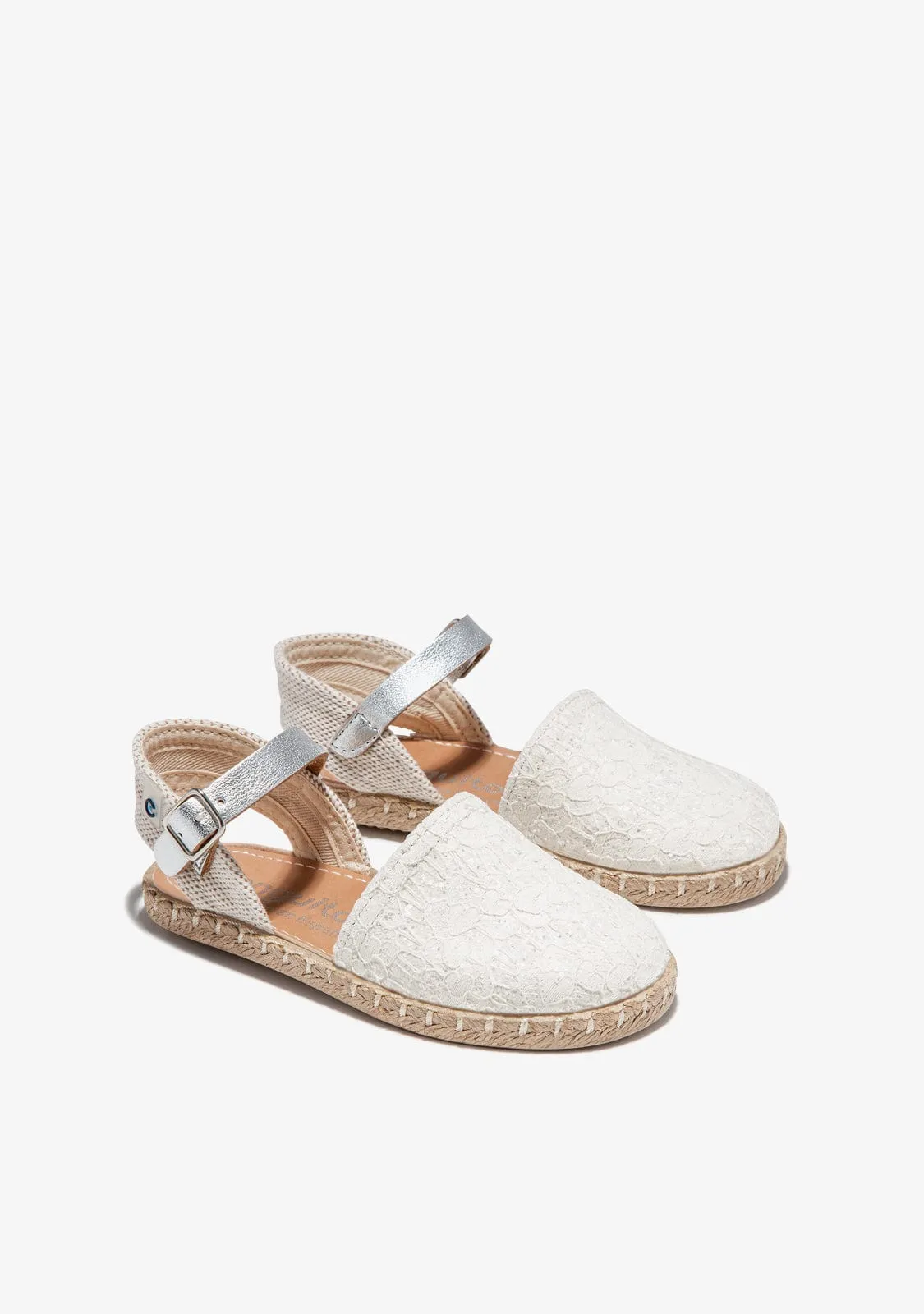 White Embrodery Espadrilles