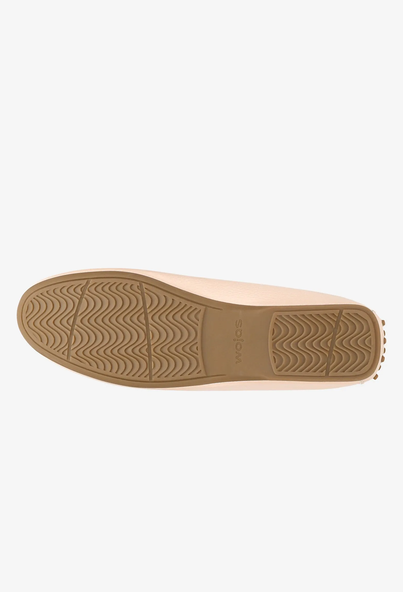 Wojas Light Pink Leather Loafers | 4603554