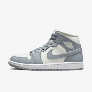 Women's Air Jordan 1 Mid "Stealth" (White/Stealth/Sail)(BQ6472-115)