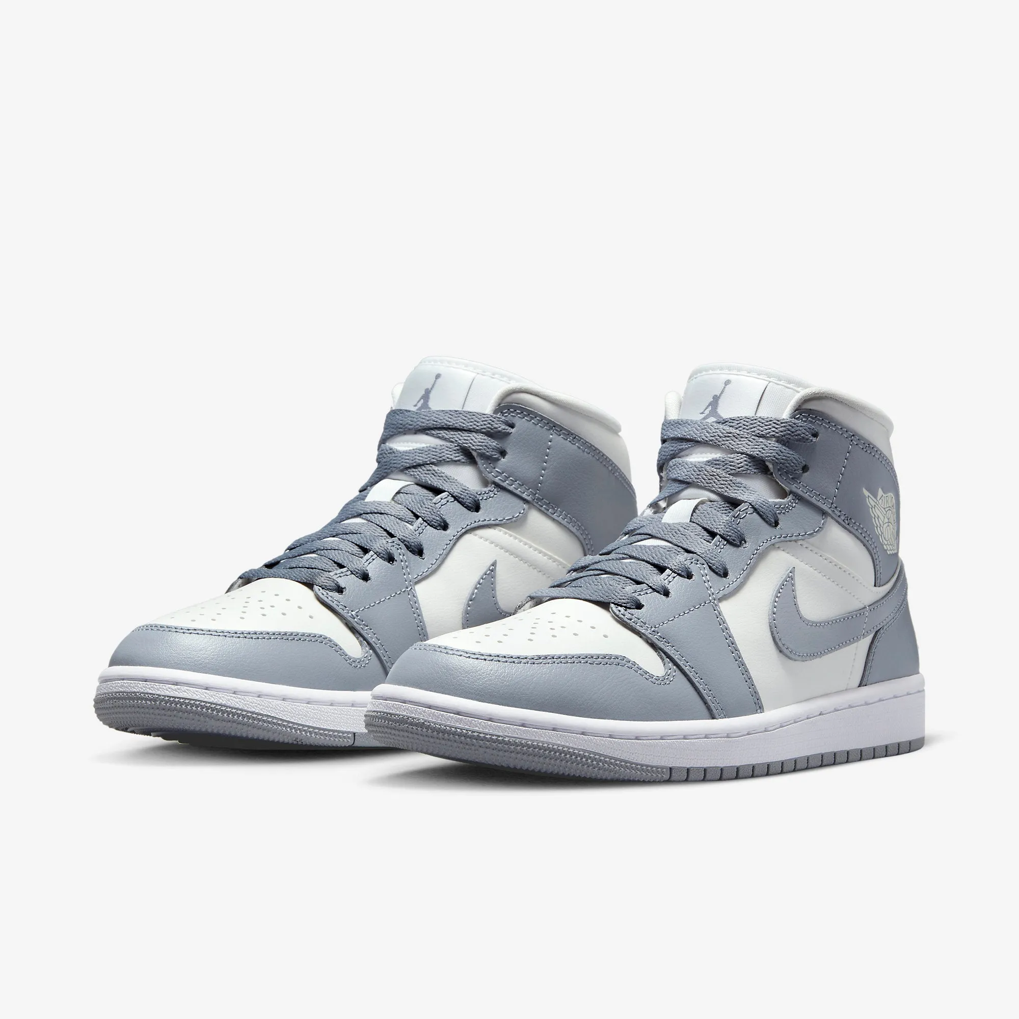 Women's Air Jordan 1 Mid "Stealth" (White/Stealth/Sail)(BQ6472-115)